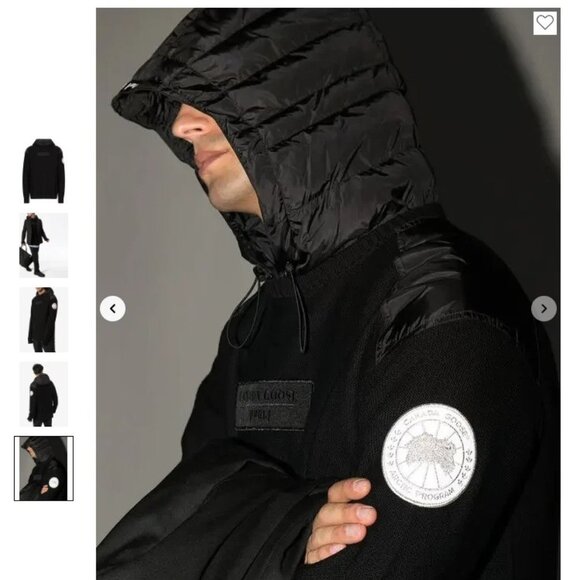$795 Canada Goose X Juun.J Ashcroft Hoody Black Size M Fits Like Big L / Slim XL - Picture 7 of 7